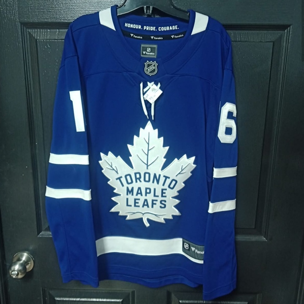 Mitch Marner #16 maple leafs Fanatics Blue NHL Jersey